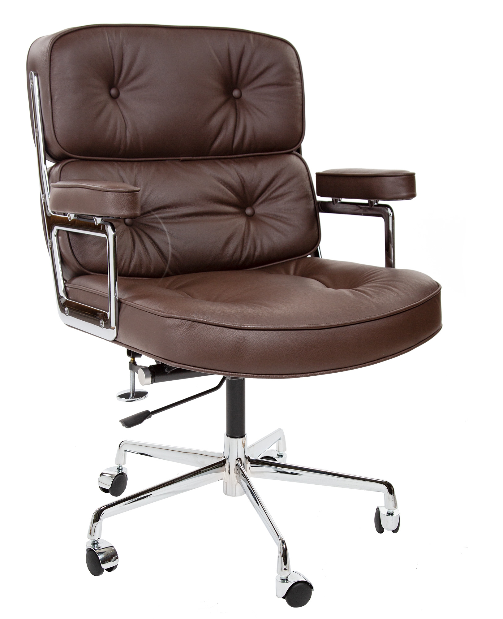 Charles Eames style, Bürostuhl ES104 braun