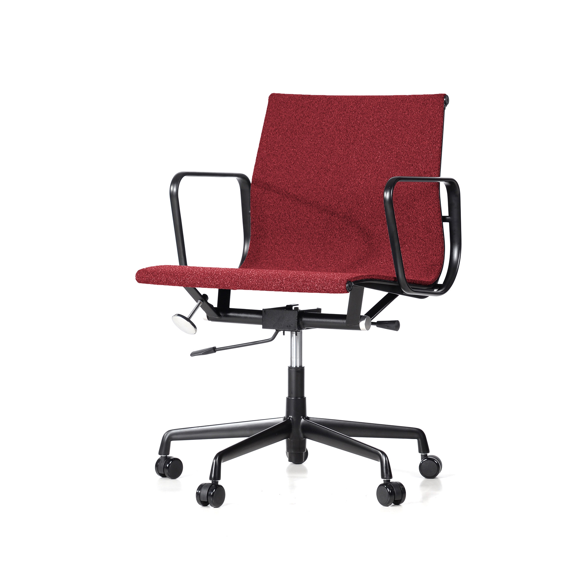 Charles Eames style, Bürostuhl EA117 Fabric Mesh black base rot